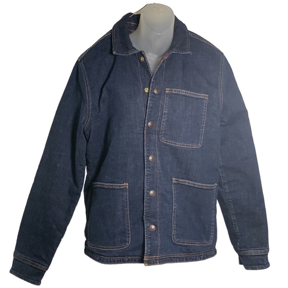 Lucky Brand Unisex Chore Reversible Denim Workwear Utility Coat Her & His Sz SP - Picture 2 of 10